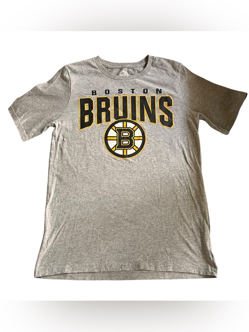 Boston Bruins NHL Gray Graphic T-Shirt Youth LG 14/16 Hockey Tee EUC